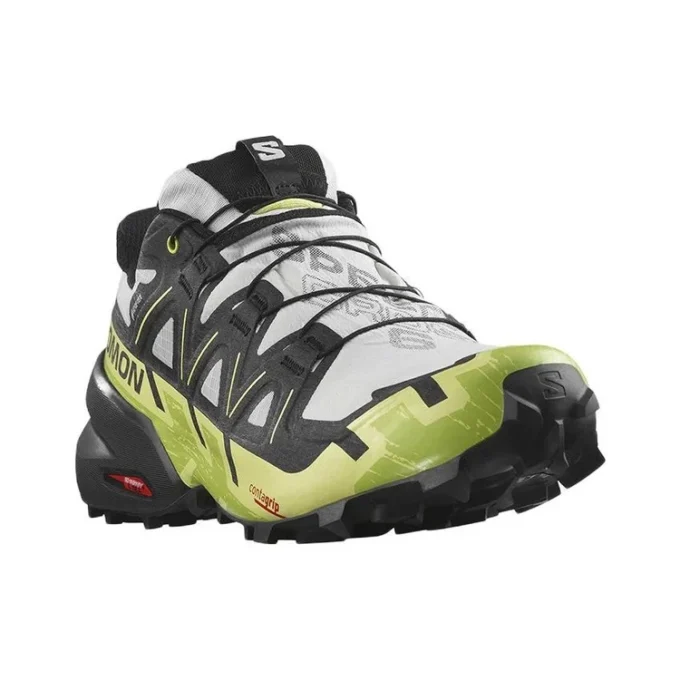 Salomon SPEEDCROSS 6 Gore-Tex „Grau Grün Schwarz“